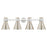 Innovations Lawton Cone 4Lt 34" Bath, Satin Nickel/Mercury
