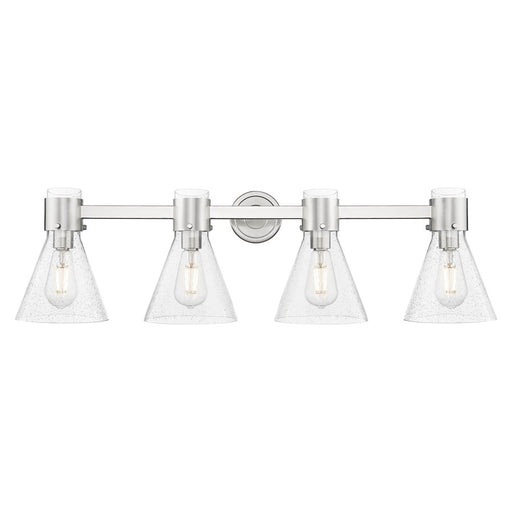 Innovations Lawton Cone 4Lt 34" Bath, Satin Nickel/Seedy