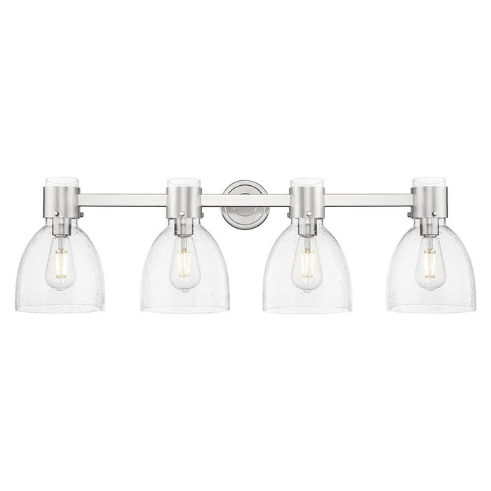 Innovations Lawton Bell 4Lt 34" Bath, Satin Nickel/Seedy - 464-4W-SN-G464D-7SDY