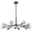 Innovations Aurora 14Lt 28" Chandelier, Black/Clear Glass - 465-14CR-BK-G465-CL