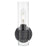 Innovations Arden 1Lt 5" Wall Sconce, Black/Clear