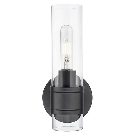 Innovations Arden 1Lt 5" Wall Sconce, Black/Clear