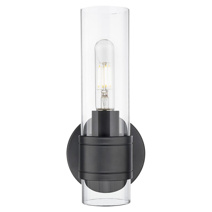 Innovations Arden 1Lt 5" Wall Sconce, Black/Clear