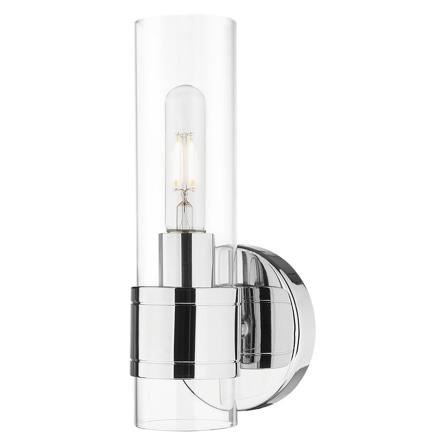 Innovations Arden 1Lt 5" Wall Sconce, Chrome/Clear - 467-1W-PC-G467-CL