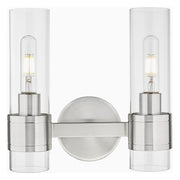 Innovations Arden 2Lt 14" Bath, Satin Nickel/Clear - 467-2W-SN-G467-CL