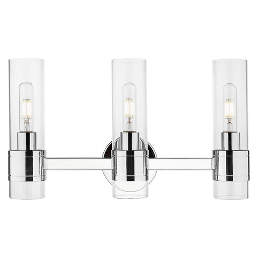 Innovations Arden 3Lt 21" Bath Vanity Light, Chrome/Clear