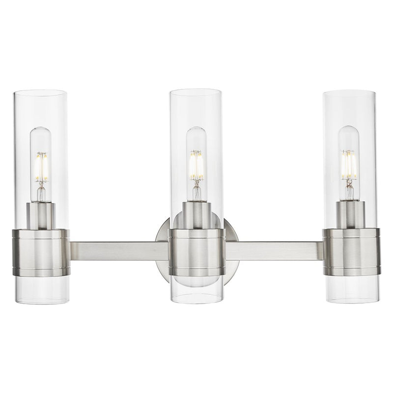 Innovations Arden 3Lt 21" Bath, Satin Nickel Finsih Clear