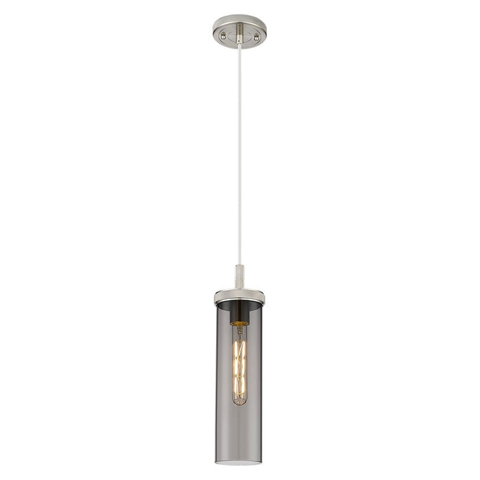 Innovations Lincoln 4" Cord Pendant, Satin Nickel/Smoke - 471-1P-SN-G471-12SM