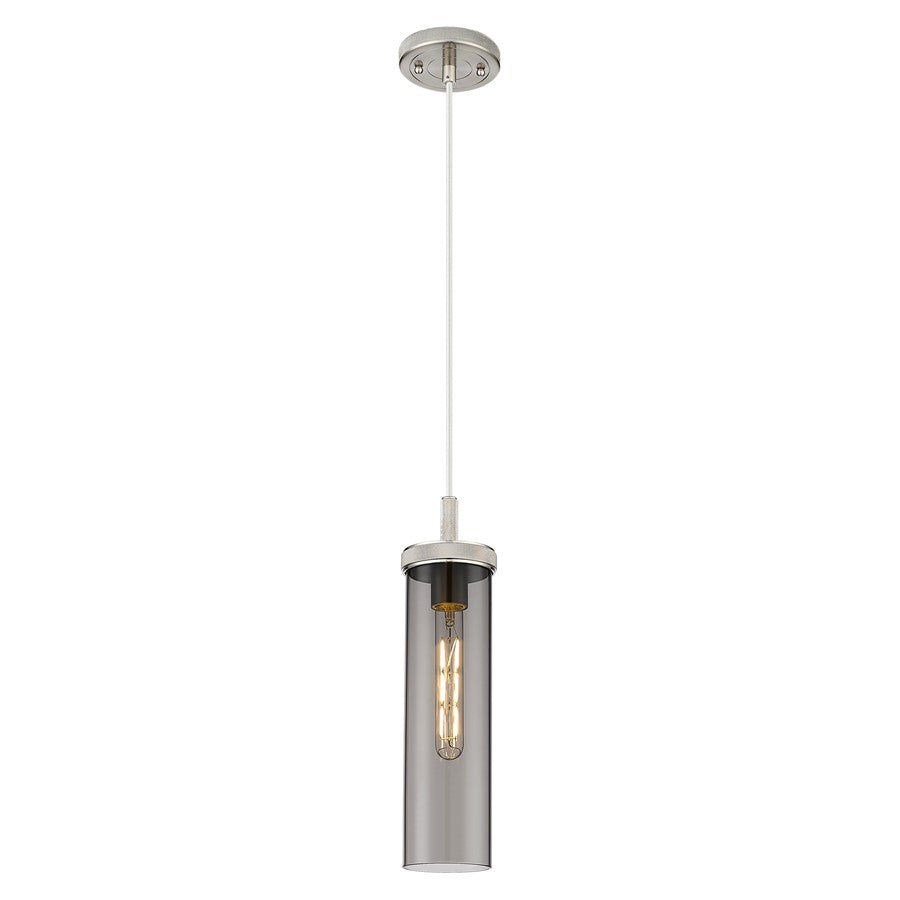 Innovations Lincoln 4" Cord Pendant, Satin Nickel/Smoke - 471-1P-SN-G471-12SM