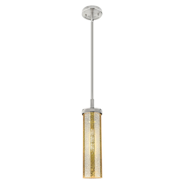 Innovations Lincoln 4" Stem Pendant, Satin Nickel/Mercury - 471-1S-SN-G471-12ME