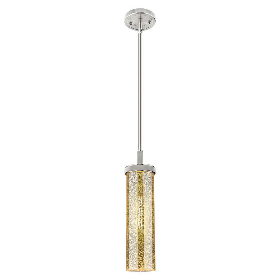 Innovations Lincoln 4" Stem Pendant, Satin Nickel/Mercury - 471-1S-SN-G471-12ME