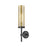 Innovations Lincoln 1Lt 12" Wall Sconce, Black/Mercury - 471-1W-BK-G471-12ME