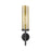 Innovations Lincoln 1Lt 12" Wall Sconce, Black/Mercury