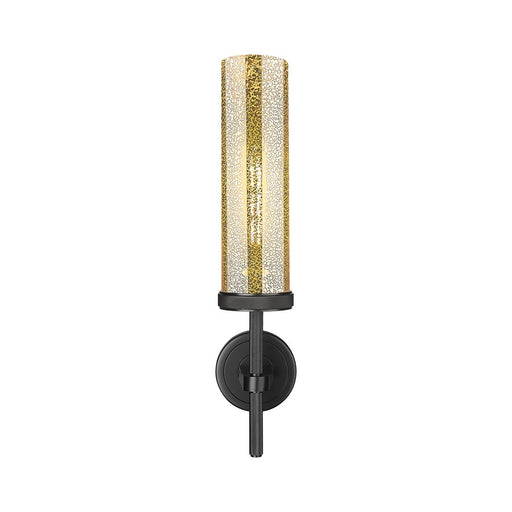 Innovations Lincoln 1Lt 12" Wall Sconce, Black/Mercury