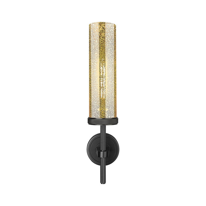 Innovations Lincoln 1Lt 12" Wall Sconce, Black/Mercury
