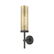 Innovations Lincoln 1Lt 12" Sconce, Weathered Zinc/Mercury - 471-1W-WZ-G471-12ME