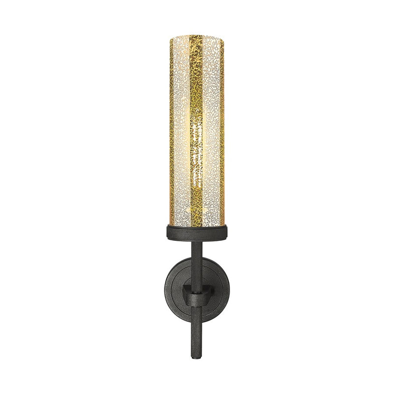 Innovations Lincoln 1Lt 12" Sconce, Weathered Zinc/Mercury