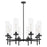 Innovations Lincoln 8Lt 32" Stem Chandlier Black/Clear - 471-8CR-BK-G471-12CL