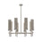 Innovations Lincoln 8Lt 32" Stem Chandlier Satin Nickel/Mercury