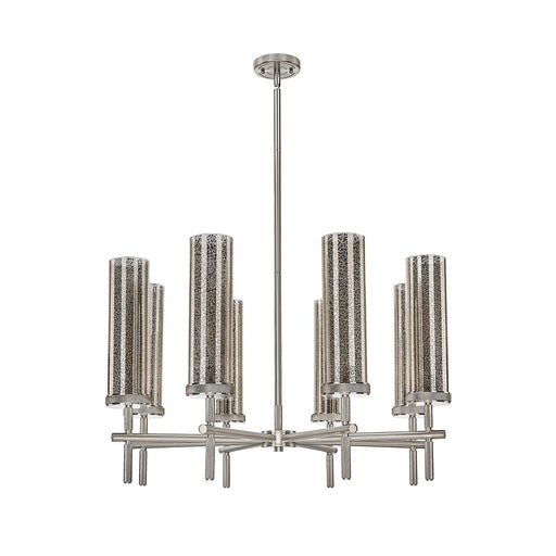 Innovations Lincoln 8Lt 32" Stem Chandlier Satin Nickel/Mercury