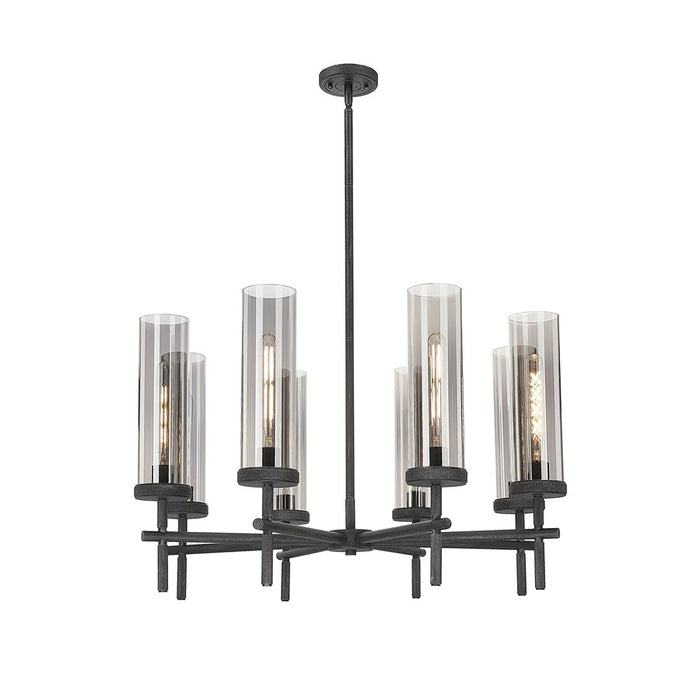 Innovations Lincoln 8Lt 32" Stem Chandlier WZ/SM - 471-8CR-WZ-G471-12SM