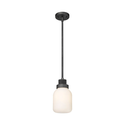 Innovations Somers 1 Lt 6" Stem Pendant, Zinc, Stem 6", WH