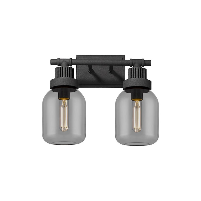 Innovations Somers 2 Lt 6" Wall Bath, TB/P Smoke