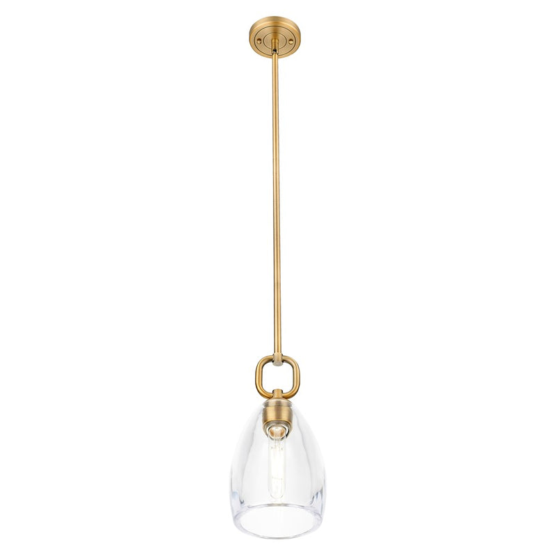 Innovations Hudson 6" Stem Mini Pendant/Flute BB/Clear