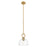 Innovations Hudson 8" Stem Mini Pendant/Dome BB/Clear - 485-1S-BB-G486-8CL