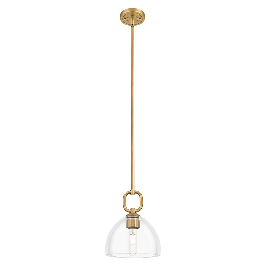 Innovations Hudson 8" Stem Mini Pendant/Dome BB/Clear - 485-1S-BB-G486-8CL