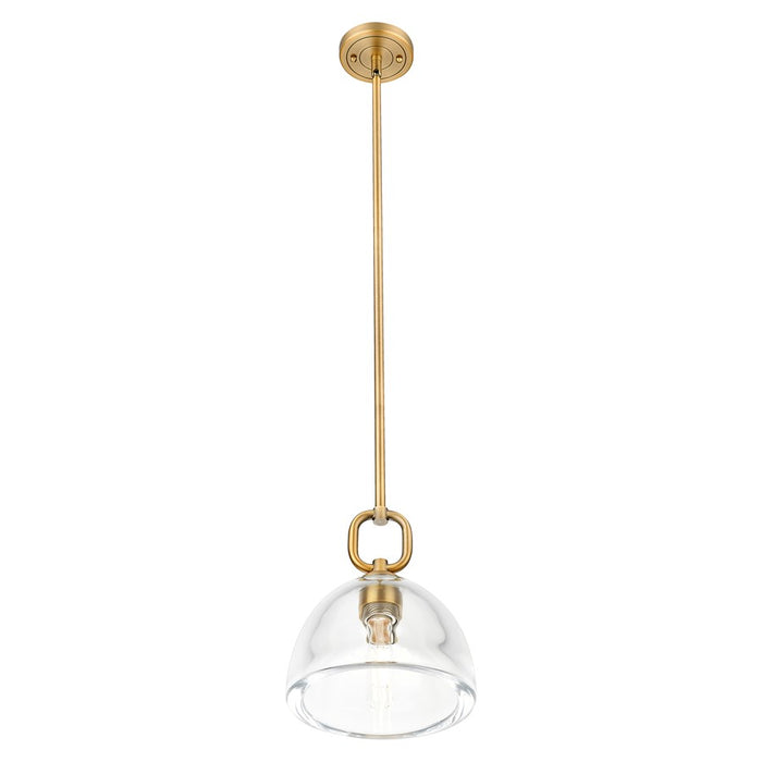 Innovations Hudson 8" Stem Mini Pendant/Dome BB/Clear