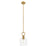 Innovations Hudson 6" Stem Mini Pendant/BB/Clear Bell - 485-1S-BB-G487-6CL