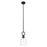 Innovations Hudson 6" Stem Mini Pendant/Flute Black/Clear - 485-1S-BK-G485-6CL