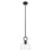 Innovations Hudson 8" Stem Mini Pendant/Dome Black/Clear - 485-1S-BK-G486-8CL