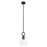 Innovations Hudson 6" Stem Mini Pendant/Black/Clear Bell - 485-1S-BK-G487-6CL