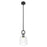 Innovations Hudson 6" Stem Mini Pendant/Black/Clear Bell