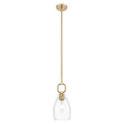 Innovations Hudson 6" Stem Mini Pendant/Flute Bronze/Clear - 485-1S-CB-G485-6CL
