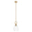 Innovations Hudson 6" Stem Mini Pendant/Flute Bronze/Clear - 485-1S-CB-G485-6CL