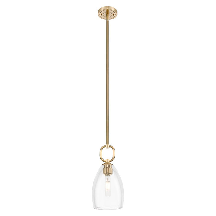 Innovations Hudson 6" Stem Mini Pendant/Flute Bronze/Clear - 485-1S-CB-G485-6CL