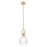 Innovations Hudson 6" Stem Mini Pendant/Flute Bronze/Clear