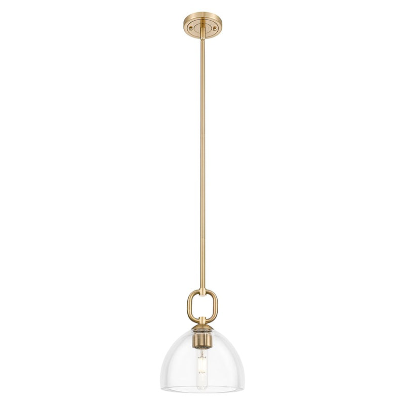 Innovations Hudson 8" Stem Mini Pendant/Dome Bronze/Clear - 485-1S-CB-G486-8CL