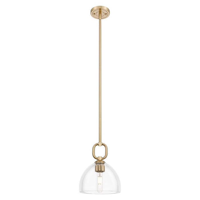 Innovations Hudson 8" Stem Mini Pendant/Dome Bronze/Clear - 485-1S-CB-G486-8CL