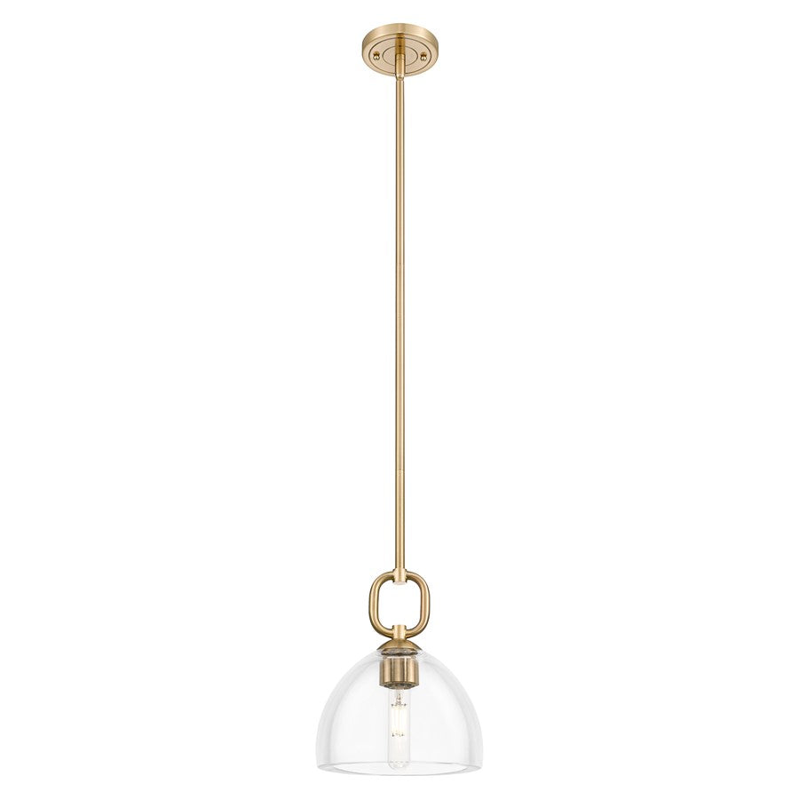 Innovations Hudson 8" Stem Mini Pendant/Dome Bronze/Clear - 485-1S-CB-G486-8CL