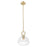 Innovations Hudson 8" Stem Mini Pendant/Dome Bronze/Clear