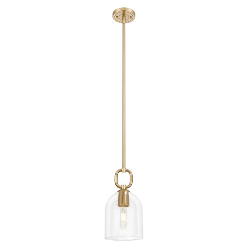 Innovations Hudson 6" Stem Mini Pendant/Bell BZ/Clear Bell - 485-1S-CB-G487-6CL