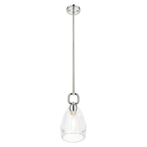 Innovations Hudson 6" Stem Mini Pendant/Flute PN/Clear