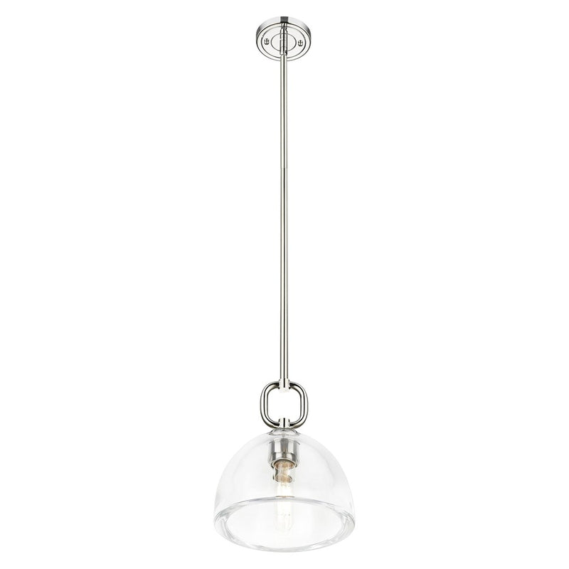Innovations Hudson 8" Stem Mini Pendant/Dome PN/Clear