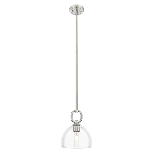 Innovations Hudson 8" Stem Mini Pendant/Dome SN/Clear