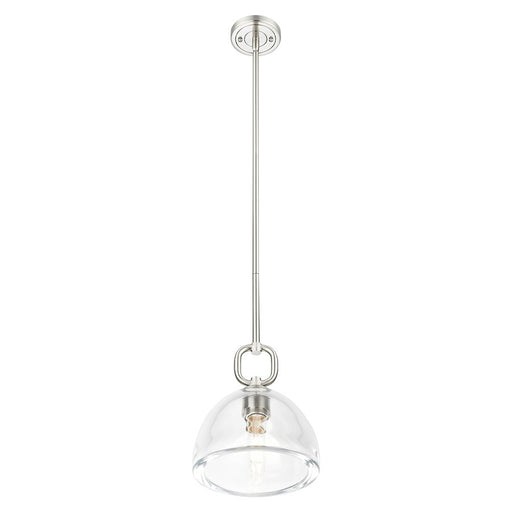 Innovations Hudson 8" Stem Mini Pendant/Dome SN/Clear