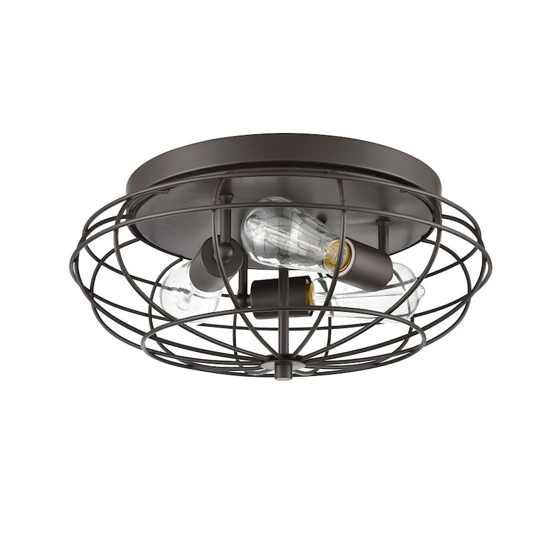 Innovations Lighting Providence 3Lt 15" Flush Mount, Bronze
